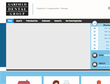 Tablet Screenshot of garfielddentalgroup.com